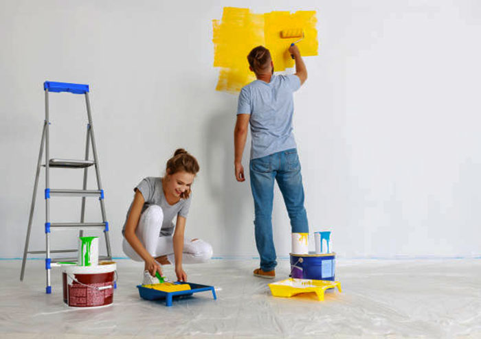 советы по покраски стен и потолков